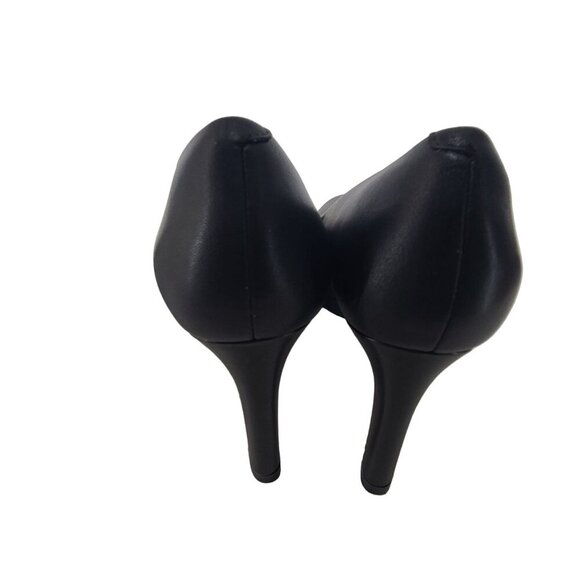 Clarks Womens Adriel Viola Closed Toe Classic PUMPS Black Leather Size 8 - Picture 4 of 8